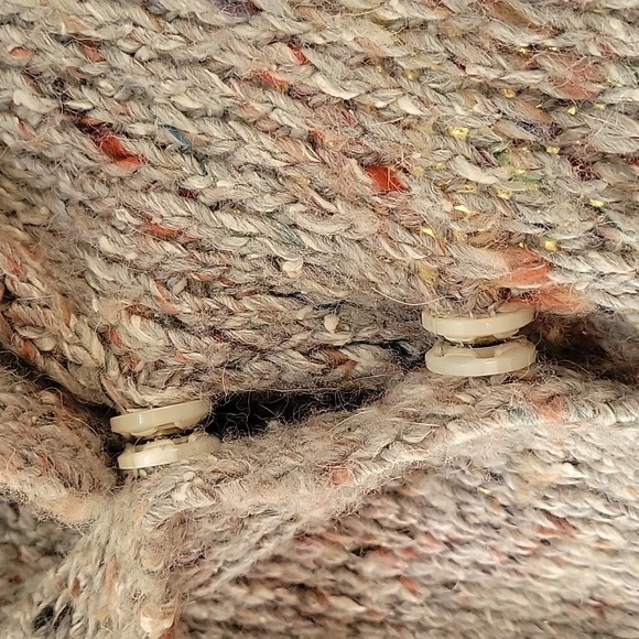 Extra Long Gray Knit Cardigan ROBE Duster Jacket By SOH Wool Alpaca Silk - Picture 8 of 12